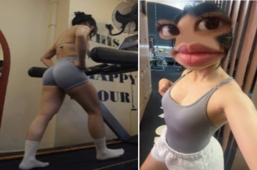 Gymer mông lớn bẻ gãy cậu nhóc tí hon
