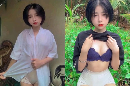 Nữ tóc ngắn quyến rũ trong video nóng bỏng bạn ghi lại