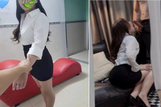 Thư ký quyến rũ sếp trong đêm tối